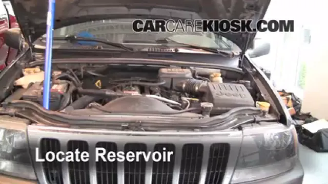 2003 Jeep Grand Cherokee Laredo 4.0L 6 Cyl. Liquide essuie-glace Ajouter du liquide